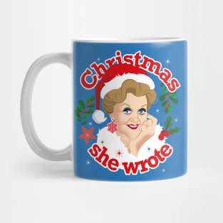 Christmas she wrote Mug